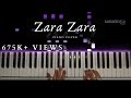 Zara zara  piano cover  bombay jayashri  aakash desai