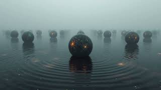 Field of Star-Eyes in Mist 👁️ 2-Hour Surreal Ambience | Glass Eyes | Geometric Ripples screenshot 2