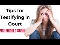 Tips When Domestic Violence Victims Testify in Court | Lawyer Explain