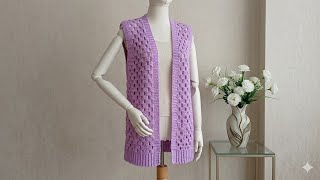 😍 Görenin Hemen Yapmak İstediği Çiçekli Yelek Modeli🌸 Çok Sorulan Yelek Modeli | Detaylı Anlatım