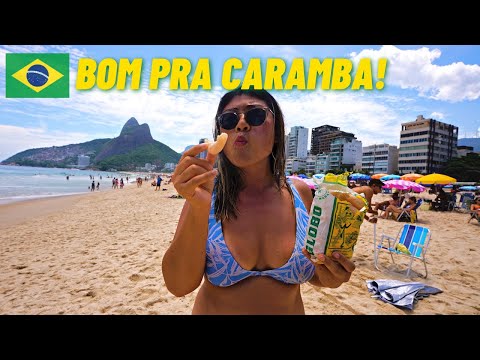 This is what Brazilians do at the beach!? 🇧🇷 AMAZING Rio de Janeiro