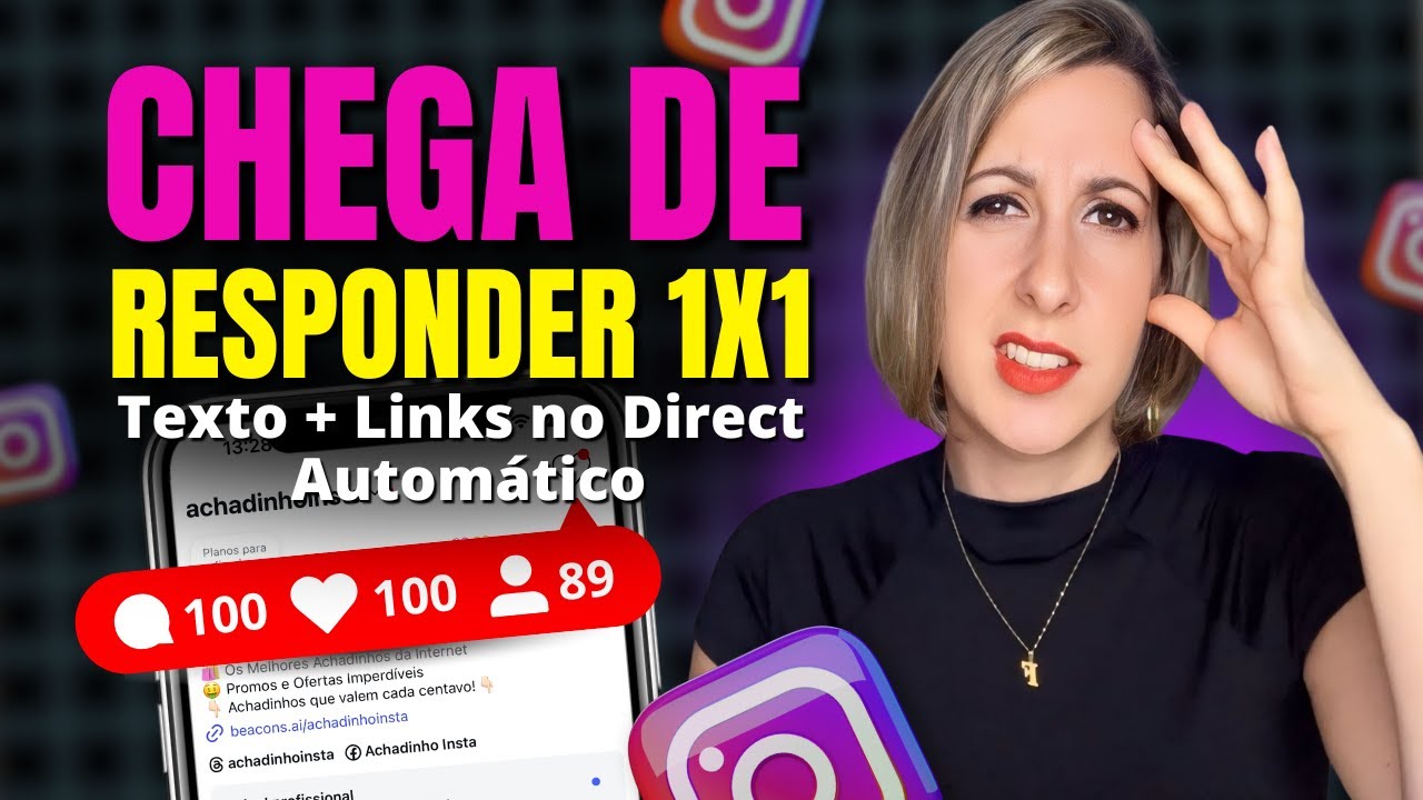 Instamagic: Como Configurar RESPOSTA AUTOMÁTICA no Formato de MENSAGEM (Texto + Links)
