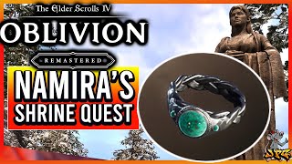 Oblivion Remastered - Legendary Ring That Deflects Damage And Spells! Namira's Shrine Guide!