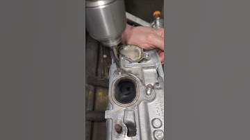 Removing broken bolt with left handed drill bit. #quicktips #diy #engine #repair