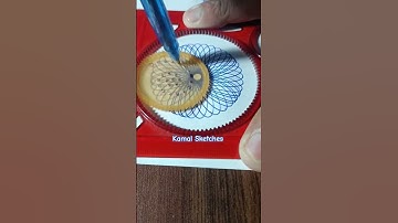 How Many Circles were drawn with this Magic Ruler?? #art #drawing #spirograph #2024 #shorts