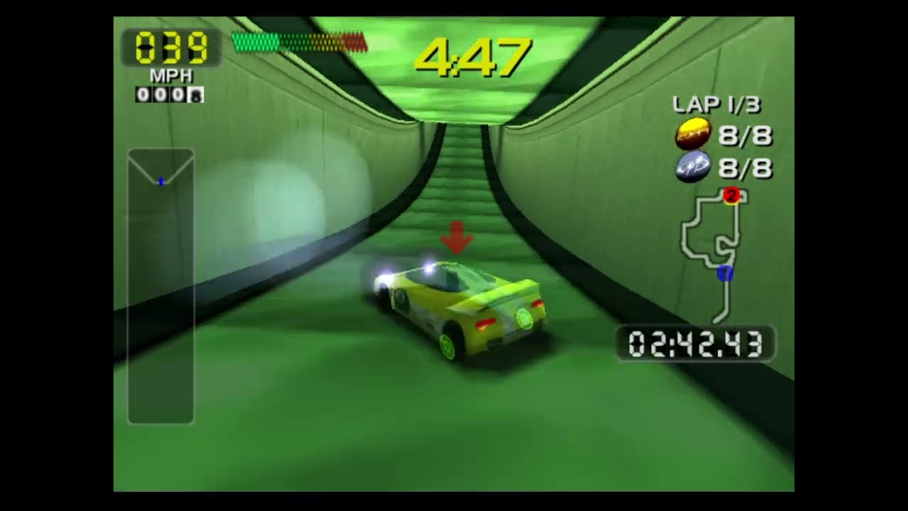 San Francisco Rush 2049 - Dreamcast - Presidio Forward - 5:27.148 World Record