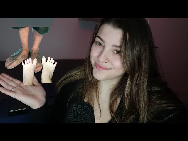 ASMR • te vendendo pack de pés 😂🤫 ~ roleplay engraçado, teclado, sons de boca ~