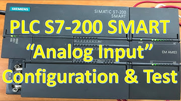 Step 7-Micro/Win smart connected to PLC S7-200 SMART for configure Analog module EM AM03 and testing