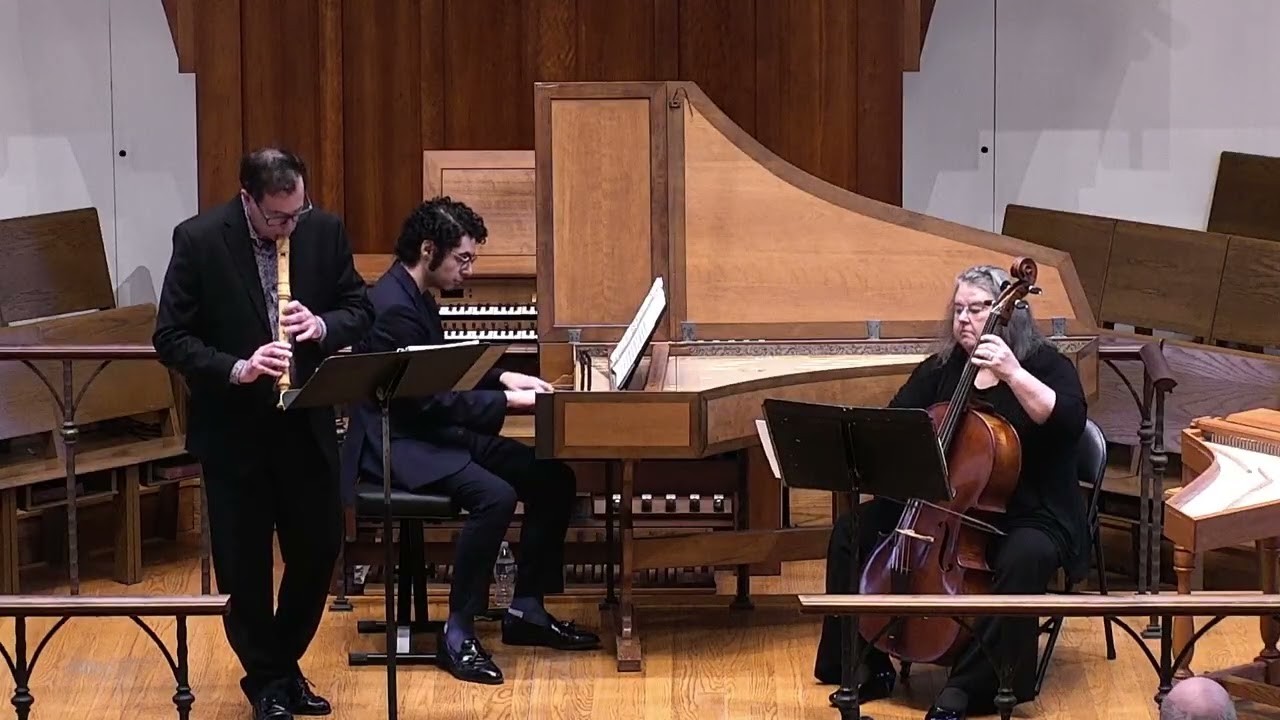 Domenico Sarro, Sonata for recorder & continuo in F Major, La Fiocco live performance