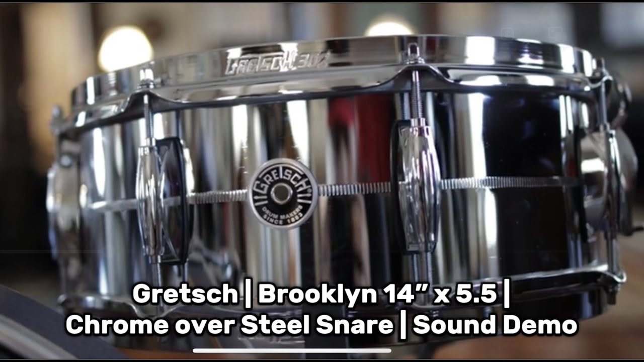 Caja Gretsch Chrome Over Steel USA Brooklyn 14x 5.5 GB4165S