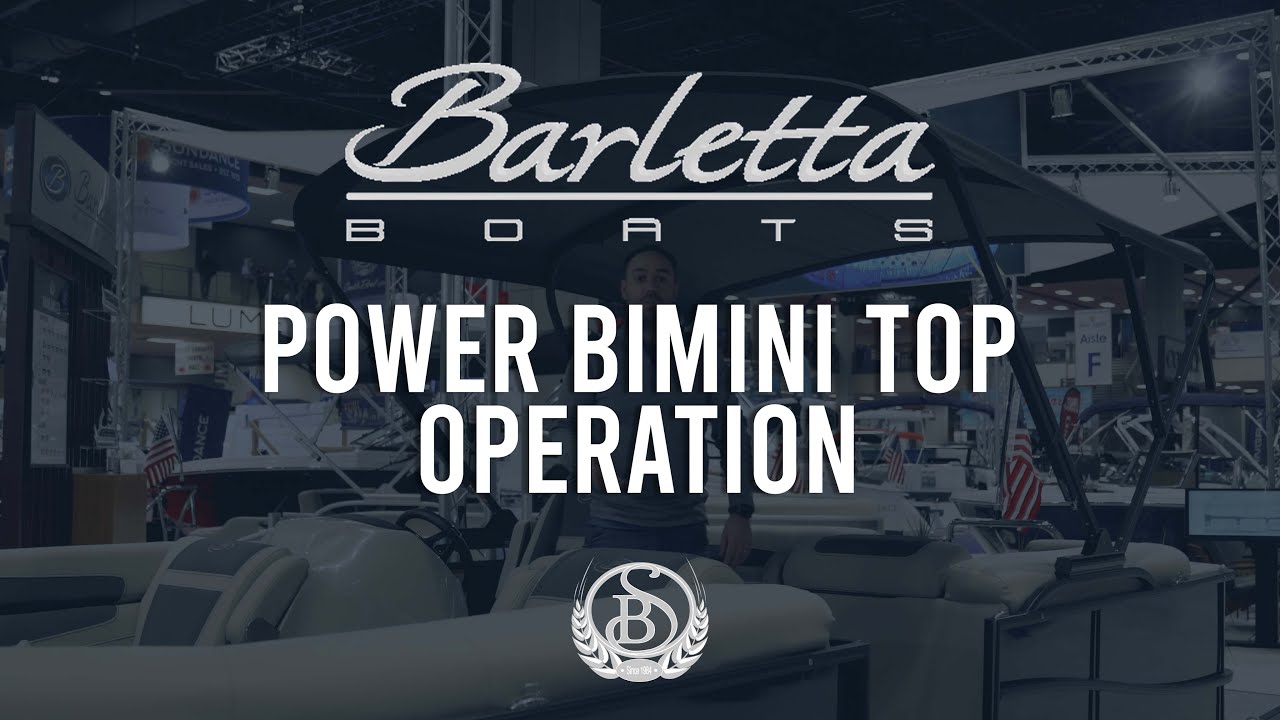 Barletta Power Bimini Top Operation YouTube