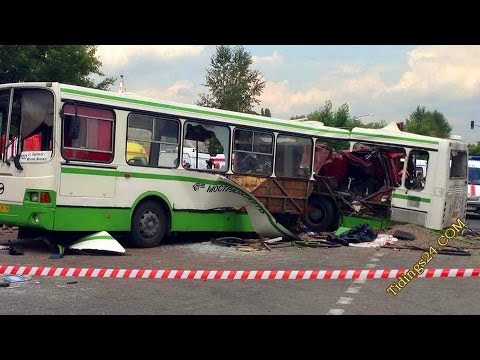 Аварии автобусов - дтп с участием автобуса. Видео Подборка