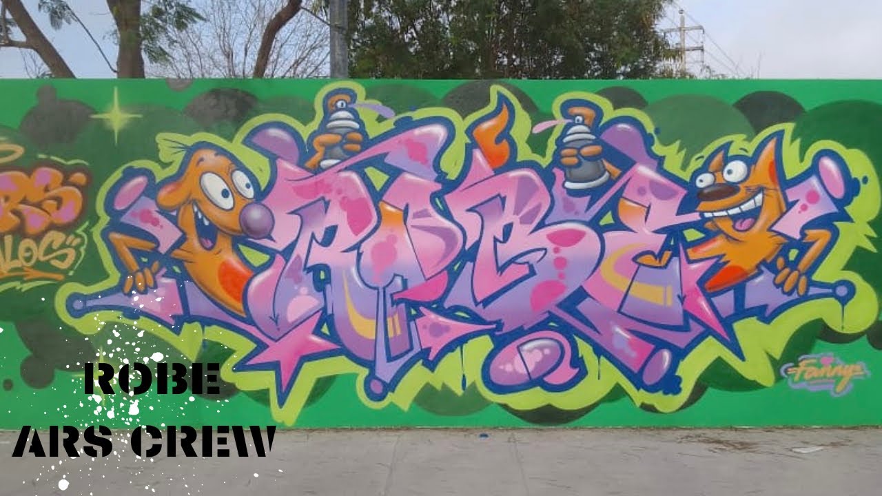GRAFFITI ROBE ARS CREW Cat-Dog cartoon network / REYNOSA TAM… - YouTube