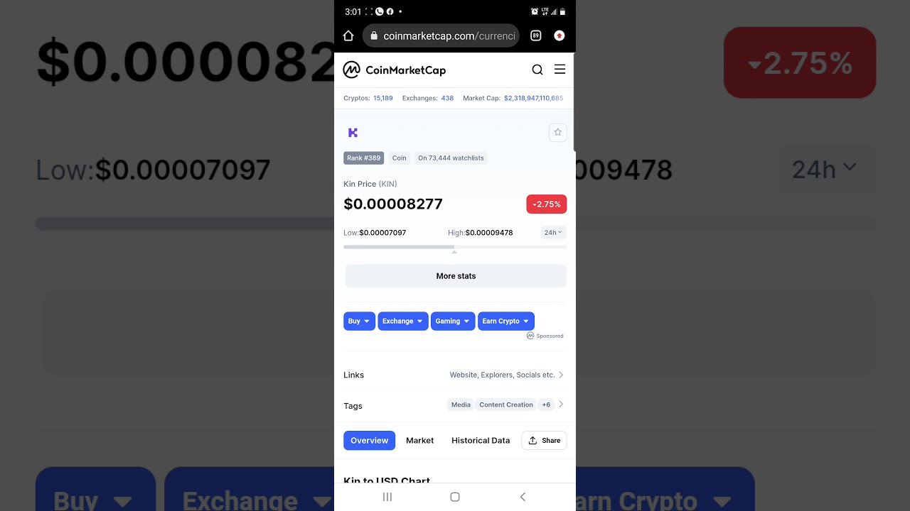 Earn $KIN coin for FREE with this App. if you snooze 😴, You Miss It ...