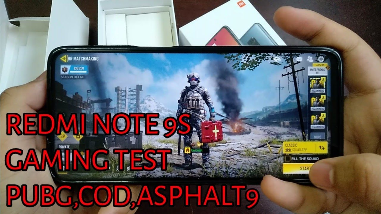 XIAOMI REDMI NOTE 9S GAMING TEST | PUBG MOBILE , CALL OF DUTY MOBILE & ASPHALT 9 - YouTube