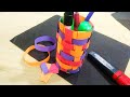 Easy Paper pencil case making | easy craft ideas | trending craft idea |