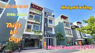 Bán Nhà Dĩ An 4 Tầng Kdc Phú Hồng Thịnh 10 5,4 Tỷ Tl Hoàn Công, Thiết Kế Đẹp Đón Xuân 2025