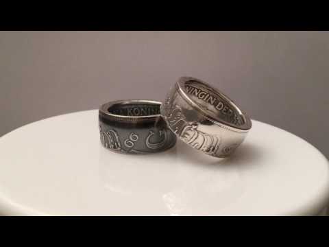 Ringen uit zilveren Juliana rijksdaalder 1959-1966