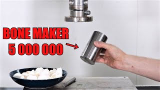 Can You Turn Eggshells into Bone? Hydraulic Press Test!