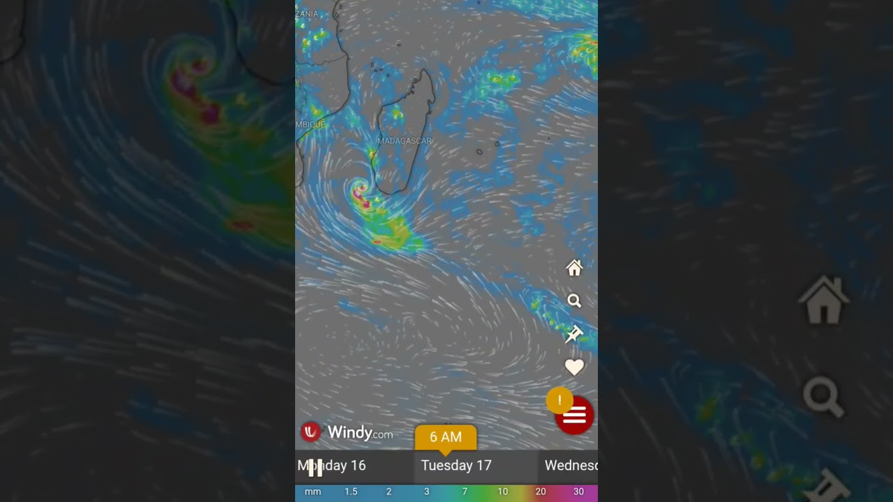 Rain Forecast of TROPICAL CYCLONE GEZANI for the next 4 days from 15th Feb @4.30am GMT - Windy.com