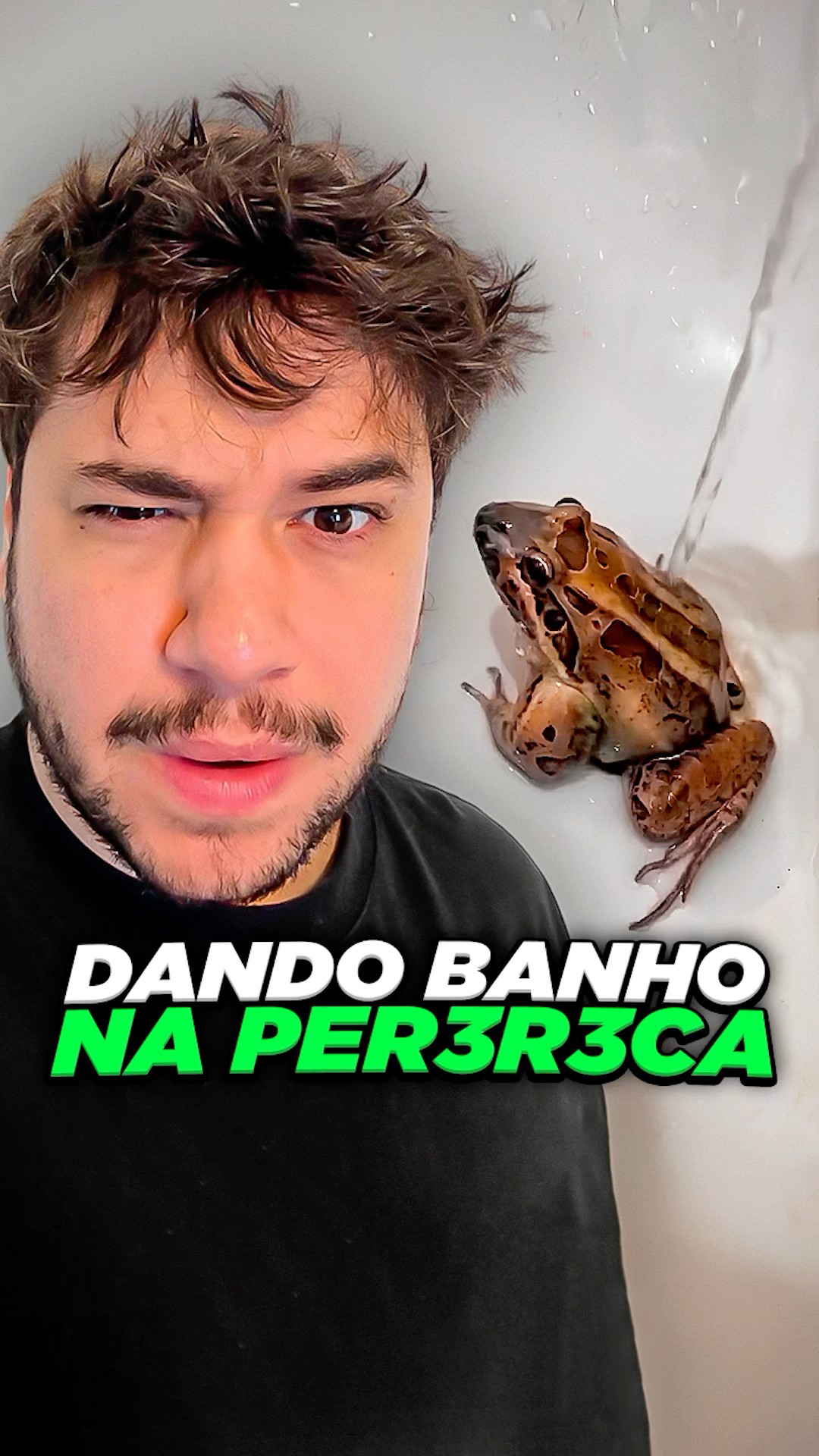 dando banho na per3reca! #livedobrino #humor #MundinhoBrino