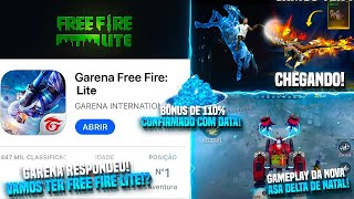 BÔNUS 110% DE DIAMANTES COM DATA CONFIRMADA! FREE FIRE LITE, NOVAS SKINS LENDÁRIAS CHEGANDO E MAIS!!