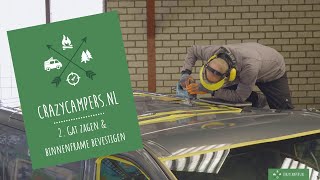 Hefdak Crazycampers Monteren. Deel 2 Gat Zagen En Binnenframe Bevestigen