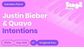 Justin Bieber, Quavo - Intentions (Karaoke Piano)