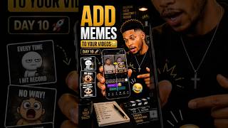 How to Add Memes to Your Videos 😂 | Easy CapCut and tik tok Tutorial | Day 10 #videoedits #creator