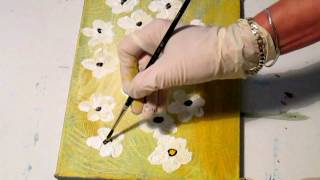 Рисуем ромашки. Как нарисовать ромашки акриловой краской. Рисуй со мной.Daisies Рисуем ромашки. Как нарисовать ромашки акриловой краской. Рисуй со мной.Daisies