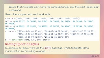 Subset a Dataframe to Find the Longest Distance Between Two Observations in R