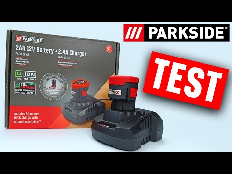 Parkside 2.4A Charger PLGK 12 A2 + 2Ah 12V Battery PAPK 12 A3 from LIDL -  YouTube