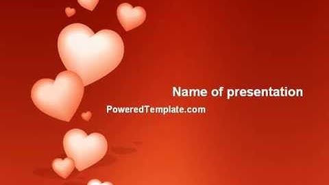 Love Gift PowerPoint Template by PoweredTemplate.com