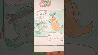 'Red Is Always Sus!' #amongus #comics #shorts #red #sus