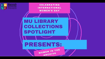 Library Treasures Episode 1: Celebrating Women in the Collections