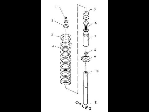 Замена заднего амортизатора Ауди 80