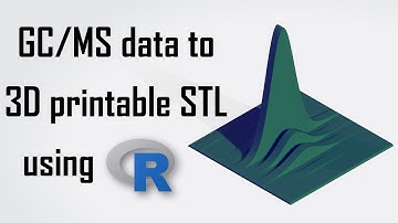 How to Visualize GC/MS Data with 3D Printing Technology