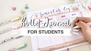 bullet journal for students // backtoschool planning