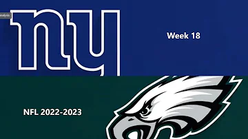 NFL 2022-2023 Season - Week 18: Giants @ Eagles