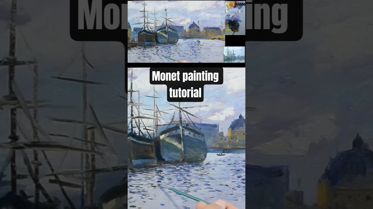 How To Paint Like Famous Impressionist Painter Monet Painting Impressionistpainting Monetstyle