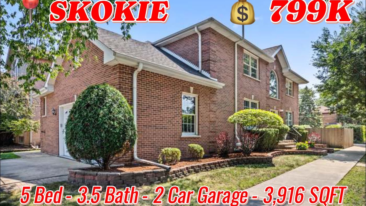Nhà gạch có garage liền kề giá $799K ở SKOKIE 60077