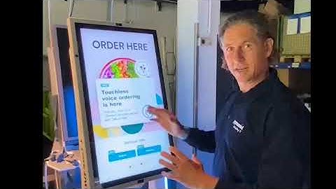 Voice recognition kiosk at Pyramid Computer lab