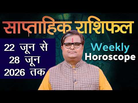 साप्ताहिक राशिफल : 22 जून से 28 जून  2026 | Weekly Horoscope | Shailendra Pandey