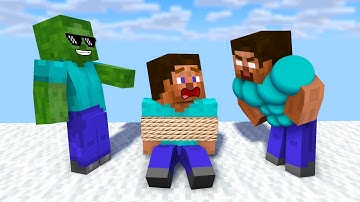 CATCH STEVE RUN CHALLENGE - Minecraft Animation