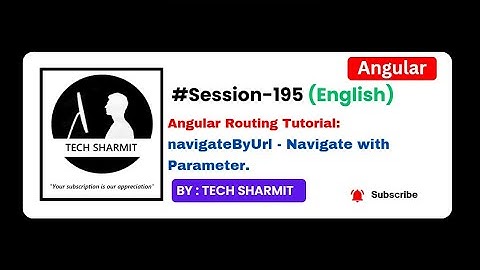 navigateByUrl() for Navigate with Parameter in Angular | Angular Tutorial in English (Session-195)