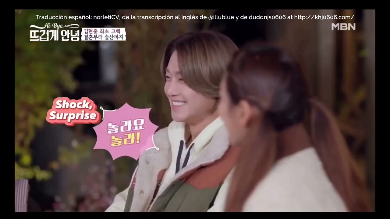 [MBN] [ESP] Kim HyunJoong habla de su bebé en el programa Hi Bye (español)