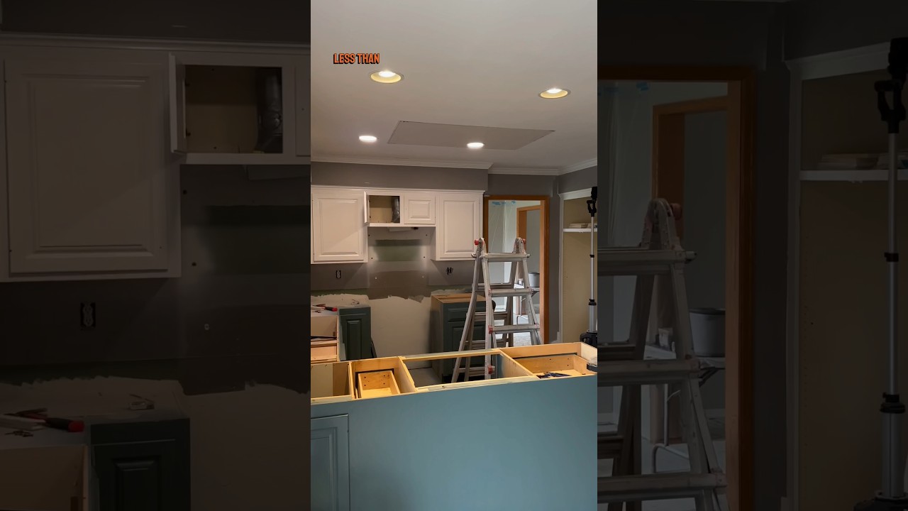 Installing Slim LEDs In The Kitchen. 