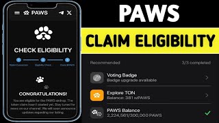 PAWS Airdrop Claim Page LIVE | Check Eligibility & Claim 300,000 PAWS Tokens Instantly