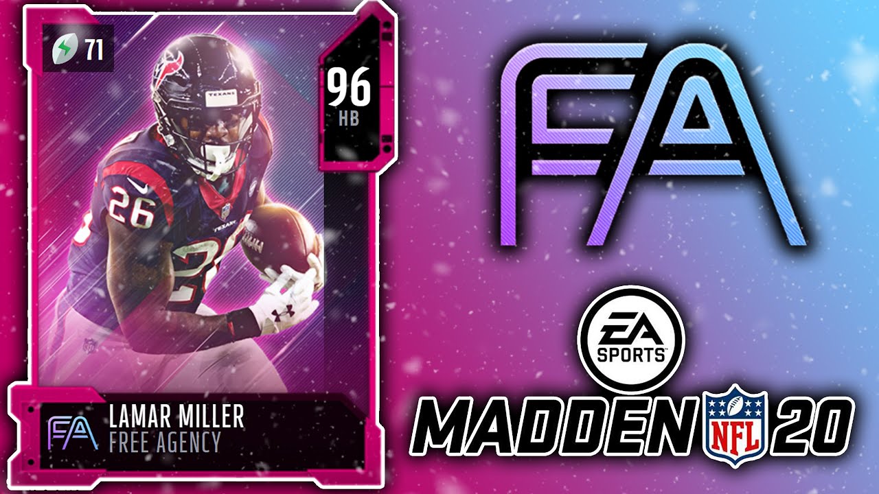 BUILDING 98 OVERALL LAMAR MILLER FREE AGENCY PROMO - Madden 20 Ultimate Team