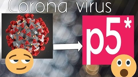 Corona virus in p5 editor of java script